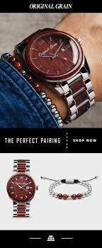 Wood And Steel Together Again In Perfect Harmony Mens Accessories Fashion Watches Accessories