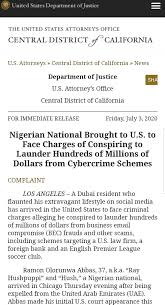 Jun 26, 2021 · perhaps most notably, abbas was among other charges accused of a scheme to steal $124m (n51bn) from an english premier league soccer club in may 2019. Africa Facts Zone On Twitter Hushpuppi And His Cybercrime Team Attempted Scamming A British Premier League Club Of 124 Million According To The Us Government S Department Of Justice S Website Https T Co X7j8nnxwb0