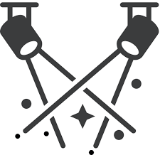 Read about usage and visual specifications for icons on the iconography design guideline. Lights Theatre Stage Party Spotlight Dance Floor Icon