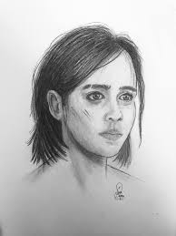 drawing Ellie the last of us in process 🎨