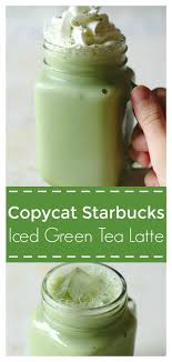 Iced Green Tea Latte Starbucks Copycat Mildly Meandering Recipe Green Tea Latte Recipe Iced Green Tea Green Tea Smoothie