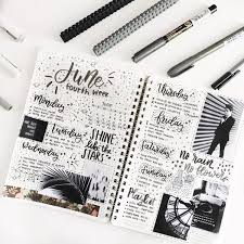 Aesthetic Black And White Bullet Journal Pin On Bullet Journal