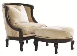 Florentino Bouillon Chair And Ottoman Set With Crocodile Stamped Leather On The Back Of The Chair By Lexington Home Br Leather Chair Furniture Lexington Home