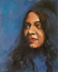 Recreating a family portrait with pyrography and acrylic paint