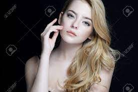 Check spelling or type a new query. Beautiful Young Lady With Make Up Face Close Up Of An Attractive Girl Of European Appearance On Dark Background Stock Photo Picture And Royalty Free Image Image 52582632