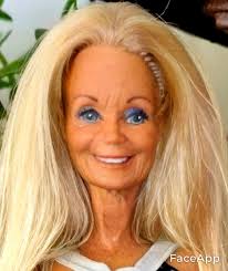 That day my old 80's Barbie tried the aging app... made me feel waaay  better about myself. 😉