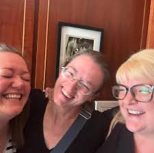 The Lady Janies in Los Angeles!!! We haven't been all together all in  person since before the pandemic. And we're right back to cracking one  another up. @epicreads @myladyjaneonprime #myladyjaneonprime  #myladyjanepremiere