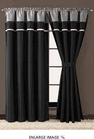 4.9 out of 5 stars with 9 ratings. Blaine Black And Grey Curtain Set Black And Grey Curtains Grey Curtains Black Curtains