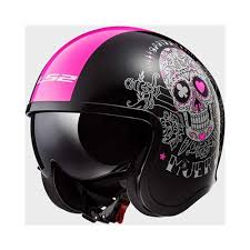 Many skull caps we stock on our digital shelves come with embroideries of different styles and designs, including logos and emblems of your favorite sports teams. Ladies Motorcycle Helmets Spit Fire Muerte Sugar Skull