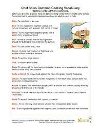 We'll show you to make great meals. Chef Solus Cooking Vocabulary Cooking Basics Cooking Skills Culinary Lessons
