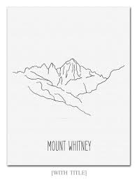 Great offers on site, order now Mount Whitney Mountain Peak Line Art Minimalist Wall Art Drawing Line Art Simple Line Drawings Minimalist Wall Art