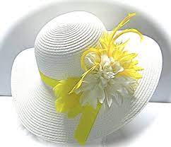 Yellow Derby Hat Mother Of The Bride Sun Hats Dh 130 Etsy Derby Hats Tea Party Hats Sun Hats