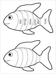 View, download and print fish pdf template or form online. Blank Rainbow Fish Coloring Page Novocom Top