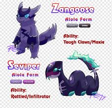 I started with altered giratina, and rayquaza is the latest. Zangoose Seviper Alola Pokemon Quagsire Pokemon Purple Violet Logo Png Pngwing