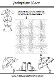 Puzzles can help kids develop fine motor skills while they exercise critical and logical thinking muscles. Spring Puzzle Sheets Kids Puzzles And Games