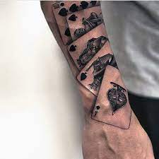 70 Original Tattoos For Men Cool Masculine Ink Design Ideas Tattoos For Guys Card Tattoo Designs Playing Card Tattoos