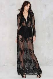 12 Robes You Could Totally Wear Outside Your Bedroom Sheer Lace Dress Sheer Dress Long Dress Casual