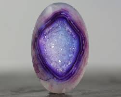 Purple Geode Druzy Stone Large Drusy Geodes Polished Bezel Edge Flat Back 42mm 4690 Mineral Stone Minerals And Gemstones Crystals Minerals