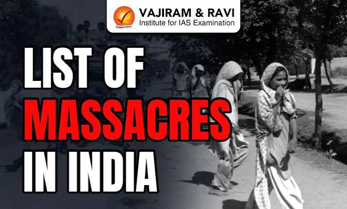 List of Massacres in India, Pre-Colonial Era to British Rule