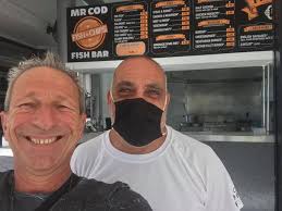 Just popped into see my good friend Pete at Mr. Cod in Protaras ... I gotta  say i've Known him for almost 30 years we designed his logo when he opened  in