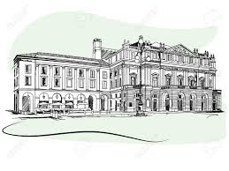 Accademia teatro alla scala, oggi presieduta da giuseppe vita e diretta da luisa vinci, è considerata fra le istituzioni più autorevoli per la formazione di tutte le figure professionali che operano nello. The Teatro Alla Scala Is A World Renowned Opera House In Milan Royalty Free Cliparts Vectors And Stock Illustration Image 80193994