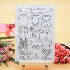Collection by michael rice • last updated 8 weeks ago. Congratulations Baby Clothes Clear Stamp Rubber Clear Stamp For Card Making Decoration And Scrampbooking Stamps Aliexpress