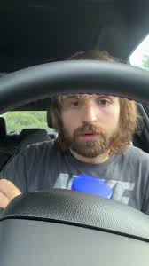 Guy Eating Mayo in Car