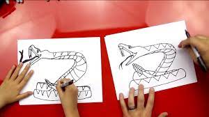 How to draw a rattlesnake. How To Draw A Rattlesnake Art For Kids Hub