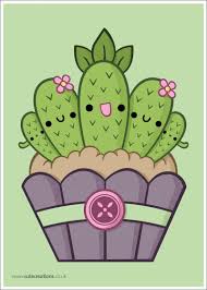 Cute chibi cactus 3 stickers by katie harper art redbubble. Cactus Cupcake By Cute Creations On Deviantart Kawaii Drawings Cute Drawings Kawaii Art