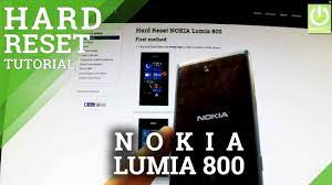 Then after that press these keys: Hard Reset Nokia Lumia 800 How To Hardreset Info