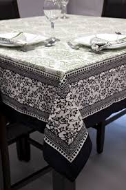 Both sides have the same measurement for square tables/tableclothes. Square Tablecloths Table Linens India Arts