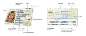 For the rest, national id should do the trick. German Identity Card Wikipedia