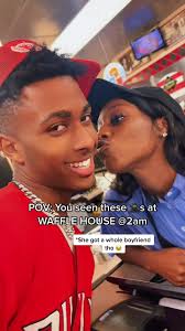 Guy Dancing with Waffle House Worker