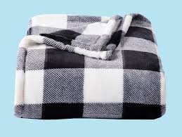 Best heated blanket with multiple temperature settings. The Big One Buffalo Plaid Super Soft Plush Throw Blanket Black White Checked 60 X 72 Inches Walmart Com Walmart Com