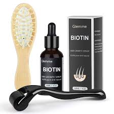 Here are 10 of the best natural hair products for growth: Amazon Com Glemme Biotin Hair Growth Products Kit Microneedle Derma Roller For Scalp Hair Regrowth Men And Women Best Hair Loss Treatment Beauty