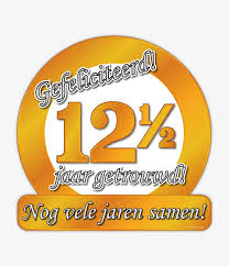 12 5 Jaar Getrouwd Huldeschild Special Feestwinkel