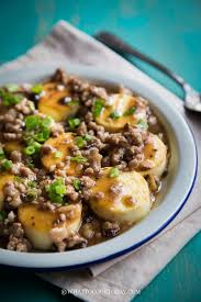 One Pan Egg Tofu With Minced Pork And Black Beans This Amazing One Pan Egg Tofu Stir Fried With Minced Pork And Chines Egg Tofu Pork Mince Recipes Tofu Dishes