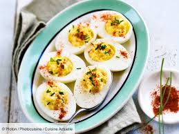 Oeufs Mimosas A La Ciboulette Et Paprika Recettes Recette Recettes De Cuisine Recette Cuisine Actuelle