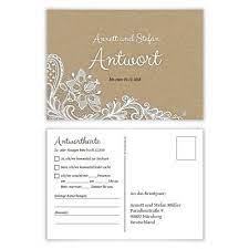 So erledigt jeder die antwort gleich und läuft nicht gefahr die antwort zu vergessen. Antwortkarte Hochzeit Hochzeitskarte Antwort Postkarte Rustikal Kraftpapier Look Ebay