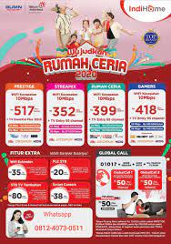 Untuk pelanggan baru, pemasangan layanan indihome akan dikenakan biaya rp500 ribu ditambah ppn sebesar 10%. Pemasangan Indihome Home Facebook
