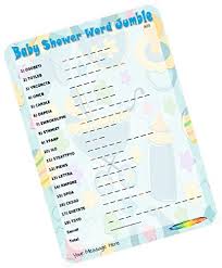 , my father washed his car yesterday morning. Partystuff Kitty Games Baby Shower Theme Paper Game Word Jumble Secret 24 Cards Amazon In Home Kitchen