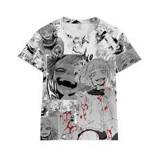 My Hero Academia Himiko Toga Ahegao Hentai 3D Print Casual Short Sleeve  T-Shirt | eBay