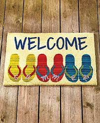 Check spelling or type a new query. Flip Flop Theme Welcome Door Mat Rug Door Mat Door Rug Beachfront Decor