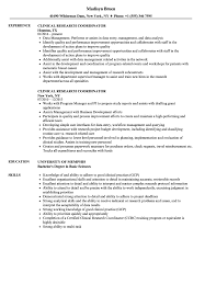 Clinical Research Coordinator Resume Samples Velvet Jobs