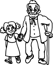 You might also be interested in coloring pages from girls category. Walking With Oldies Helping Others Coloring Pages Coloring Sky