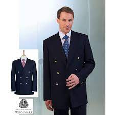 Eleventy blazer homme 44 bleu slim fit sergé. Blazer Croise Homme Deux Rangees De 3 Boutons Metal Pure Laine Vierge