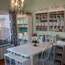 Well you're in luck, because here they. I Will Have This Craft Room Love The Tiffany Blue With Black And White Craft Room Office Diy Craft Room Craft Room Design
