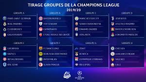 Les tirages sont provisoires et sont soumis aux résultats d'enquêtes et ou de procédures en cours et à la confirmation finale de l'uefa. Footballogue Twitterissa Tirageldc Officiel Voici Le Tirage Au Sort Des Groupes De La Champions League Pour La Saison 2019 2020