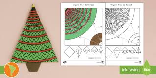 Toma los distintos objetos decorativos y arrástralos hacia donde más te parezca. Origami Arbol De Navidad Teacher Made