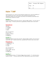 More images for soal latihan kalor kelas 7 » Soal Ipa Kalor Smp Kelas 7 Masnurul